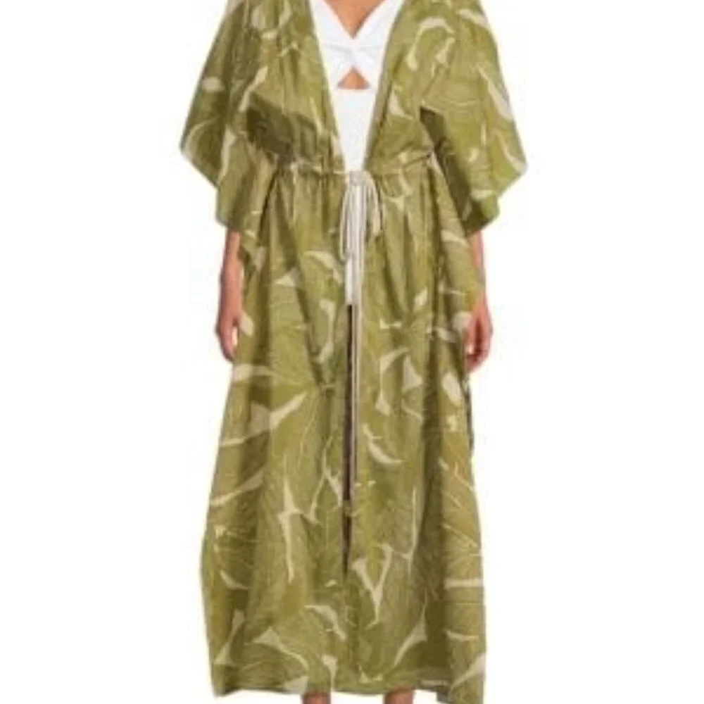 Cotton Caftan Coverup - Picture 1 of 1